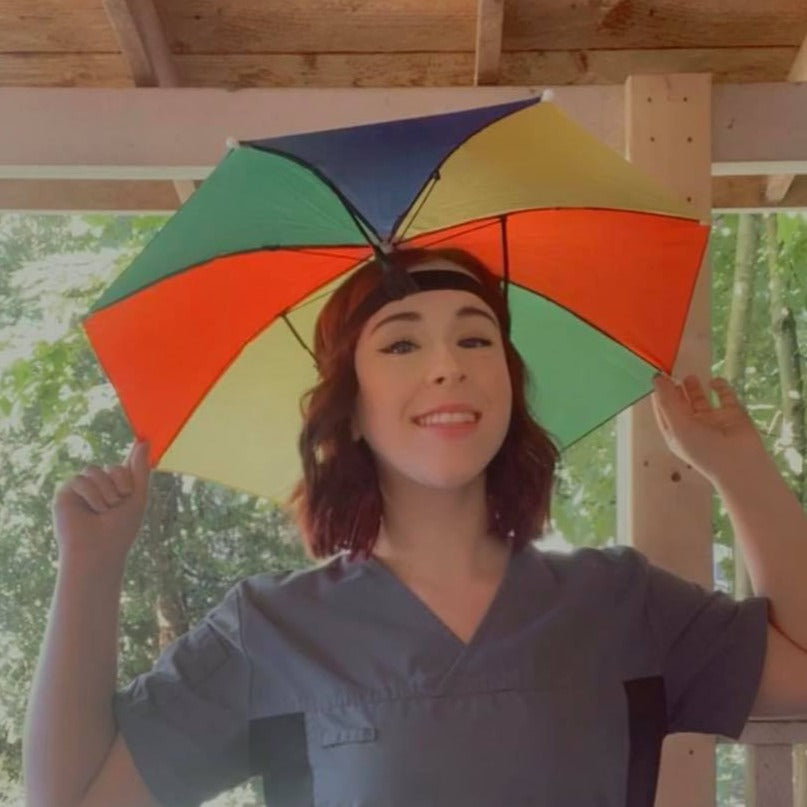 AMAZING Umbrella Hat with TinyKittens logo